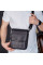 Месенджер із клапаном через плече 24х20х6, шкіряна барсетка Tiding Bag TD-20033 чорна