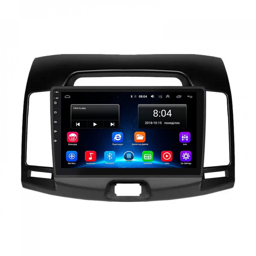 Штатная магнитола Lesko для Hyundai Avante IV 2006-2010 экран 9" 2/32Gb Wi-Fi GPS Base