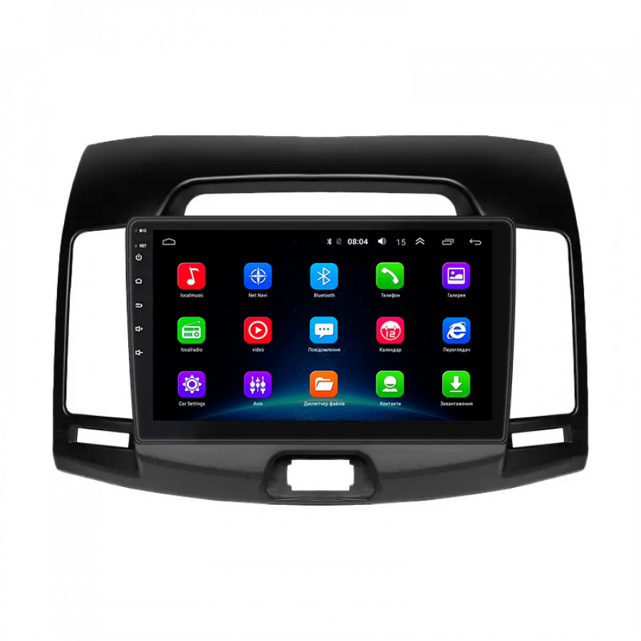 Штатная магнитола Lesko для Hyundai Avante IV 2006-2010 экран 9" 2/32Gb Wi-Fi GPS Base