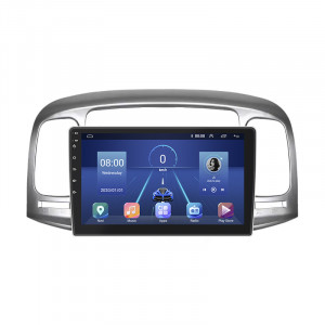 Штатная магнитола Lesko для Hyundai Verna II 2005-2010 экран 9" 6/128Gb 4G Wi-Fi GPS Top
