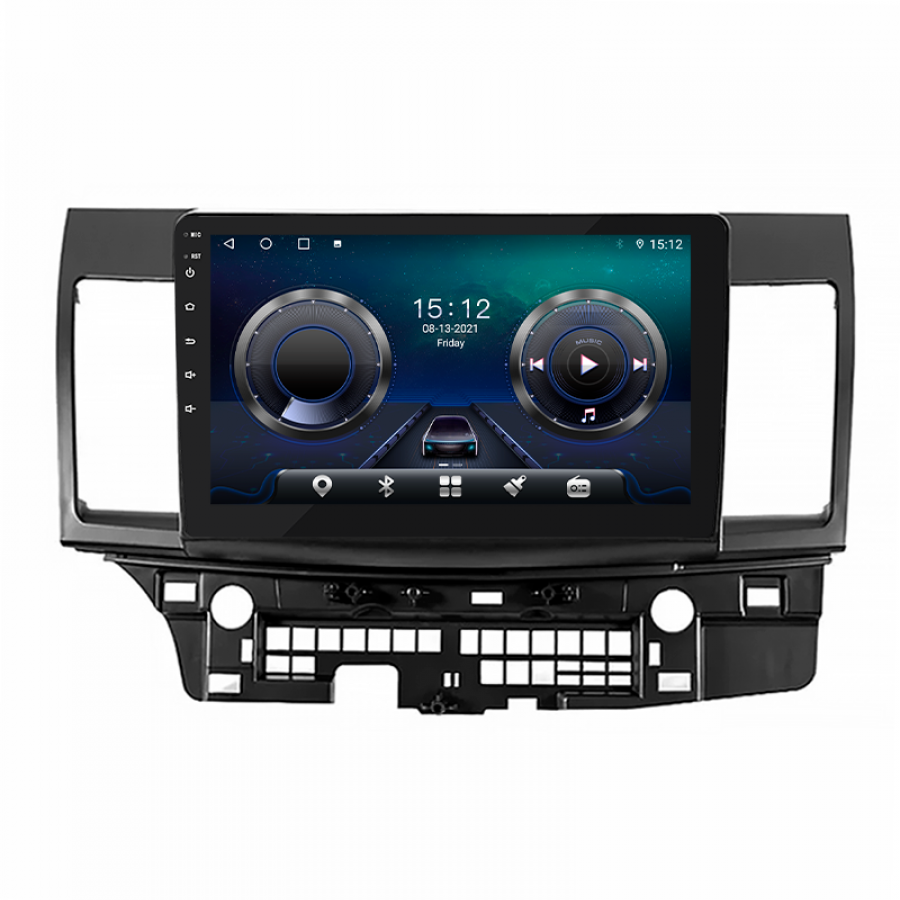 Штатная магнитола Lesko для Mitsubishi Lancer Evolution X 2007-2016 экран 10" 4/32Gb 4G Wi-Fi GPS Top