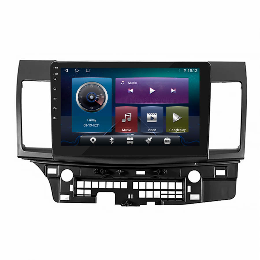 Штатная магнитола Lesko для Mitsubishi Lancer Evolution X 2007-2016 экран 10" 4/64Gb 4G Wi-Fi GPS Top