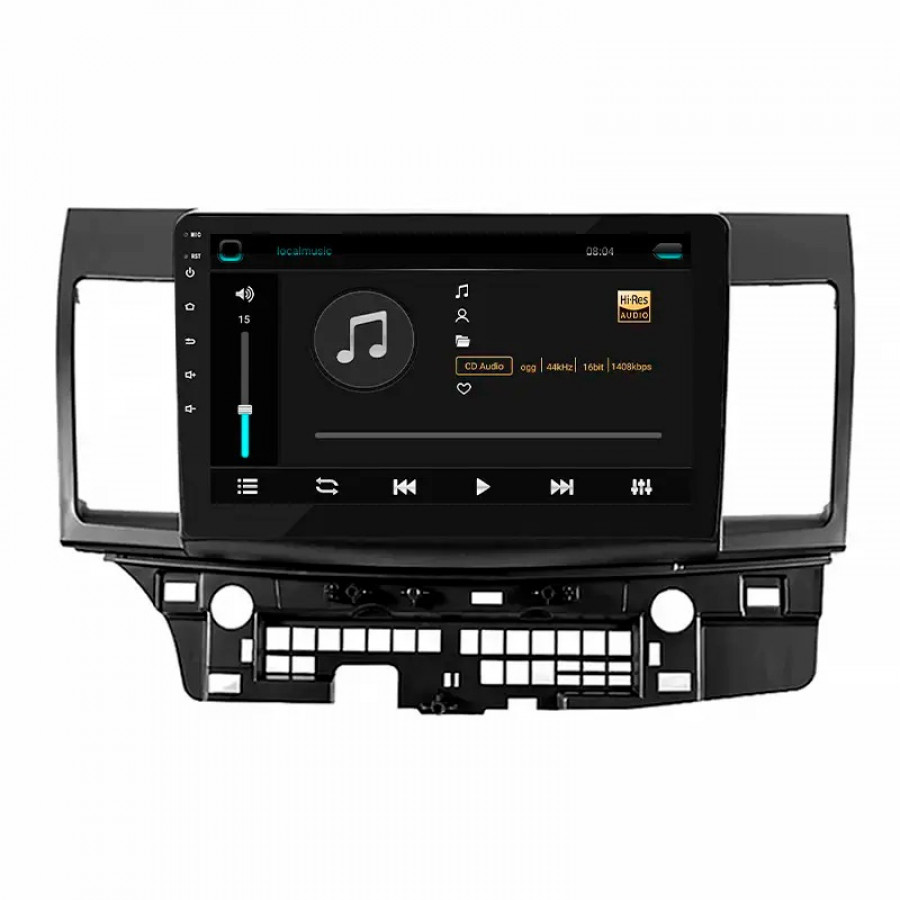Штатная магнитола Lesko для Mitsubishi Lancer Evolution X 2007-2016 экран 10" 6/128Gb 4G Wi-Fi GPS Top