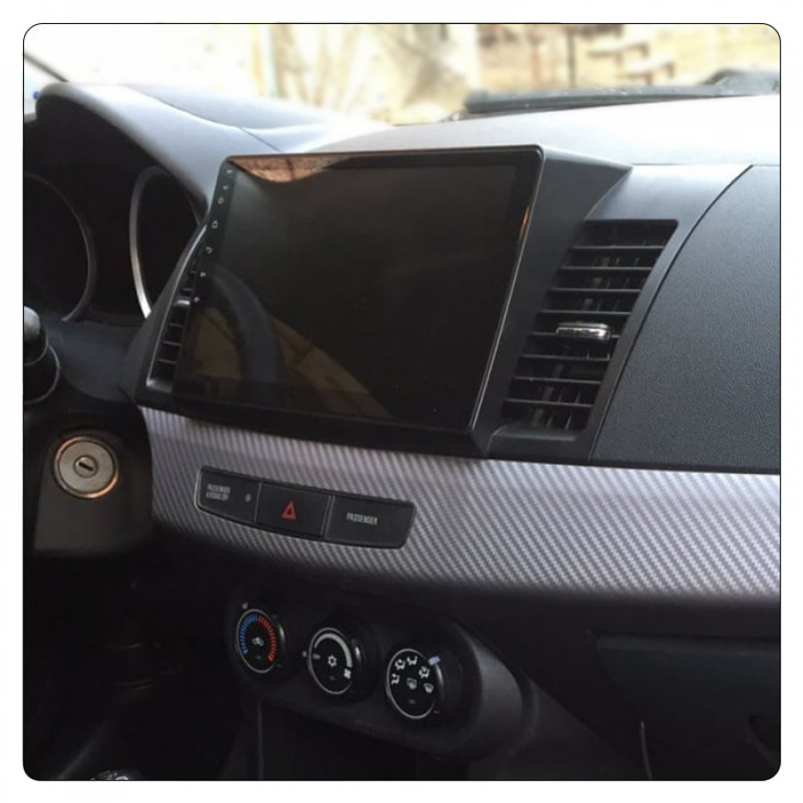 Штатная магнитола Lesko для Mitsubishi Lancer X Рестайлинг 2011-2015 экран 10" 2/32Gb CarPlay 4G Wi-Fi GPS Prime