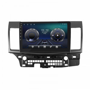 Штатная магнитола Lesko для Mitsubishi Lancer X Рестайлинг 2011-2015 экран 10" 4/32Gb 4G Wi-Fi GPS Top