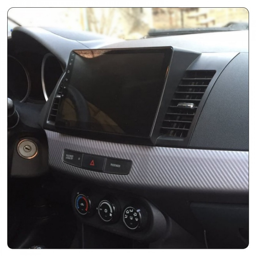 Штатная магнитола Lesko для Mitsubishi Lancer X Рестайлинг 2011-2015 экран 10" 6/128Gb 4G Wi-Fi GPS Top