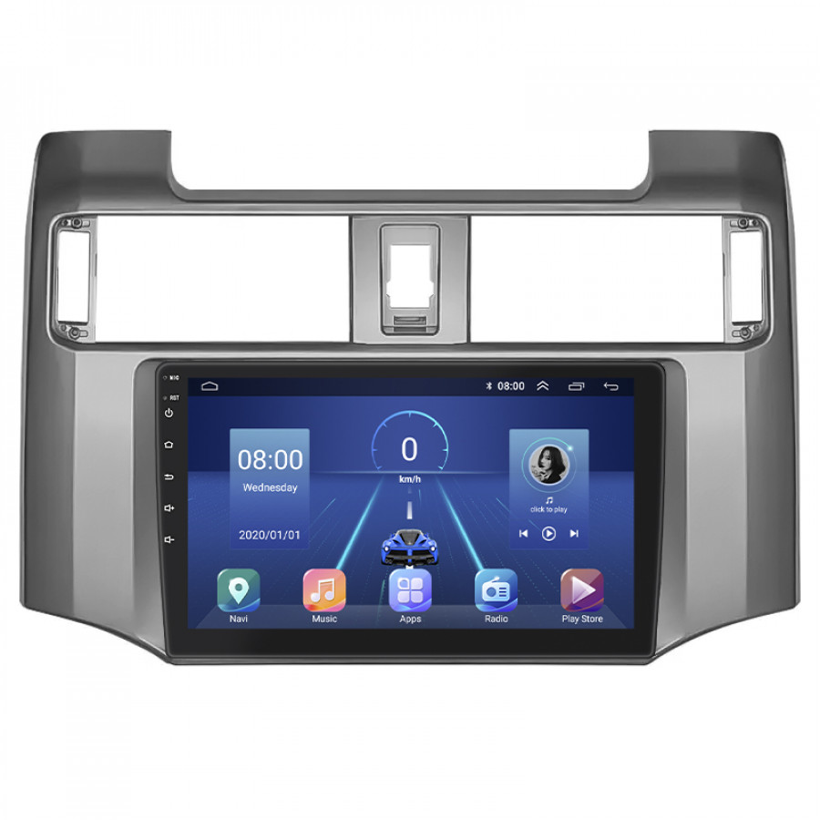 Штатная магнитола Lesko для Toyota 4Runner V 2009-2013 экран 9" 6/128Gb 4G Wi-Fi GPS Top