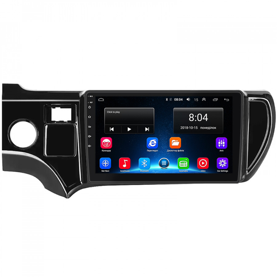 Штатная магнитола Lesko для Toyota Aqua I 2011-2014 экран 9" 2/32Gb Wi-Fi GPS Base