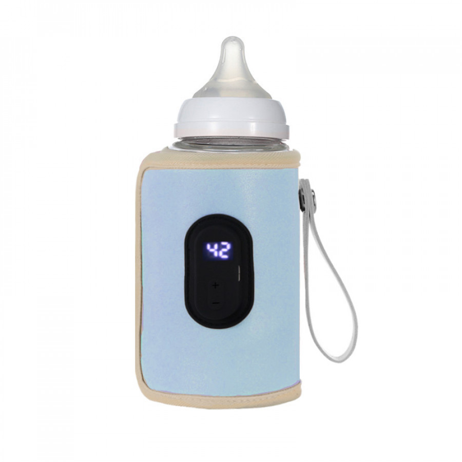 Портативный подогреватель NPT-02 для детской бутылочки USB цифровой дисплей Blue