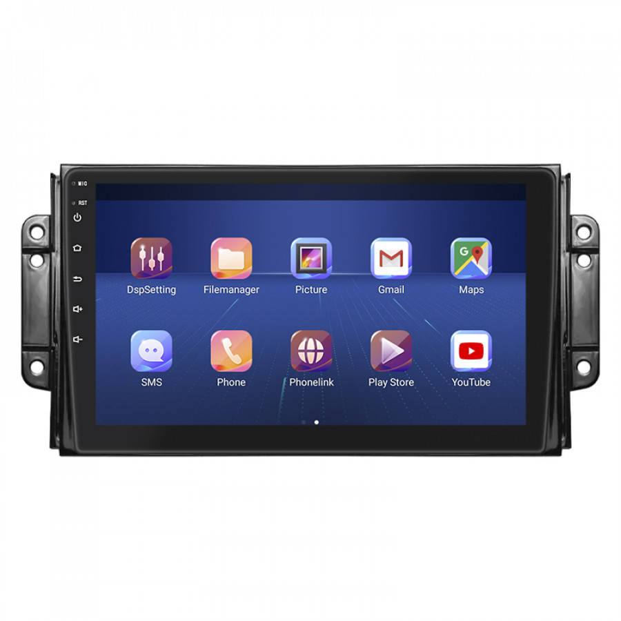 Штатная магнитола Lesko для Chery Tiggo 2 I 2016-2020 экран 9" 4/32Gb 4G Wi-Fi GPS Top