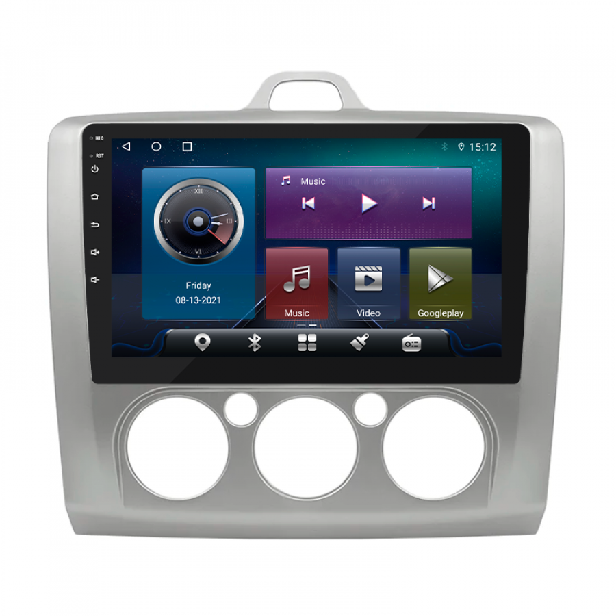 Штатная магнитола Lesko для Ford Focus II (North America) 2007-2010 экран 9" 4/32Gb 4G Wi-Fi GPS Top