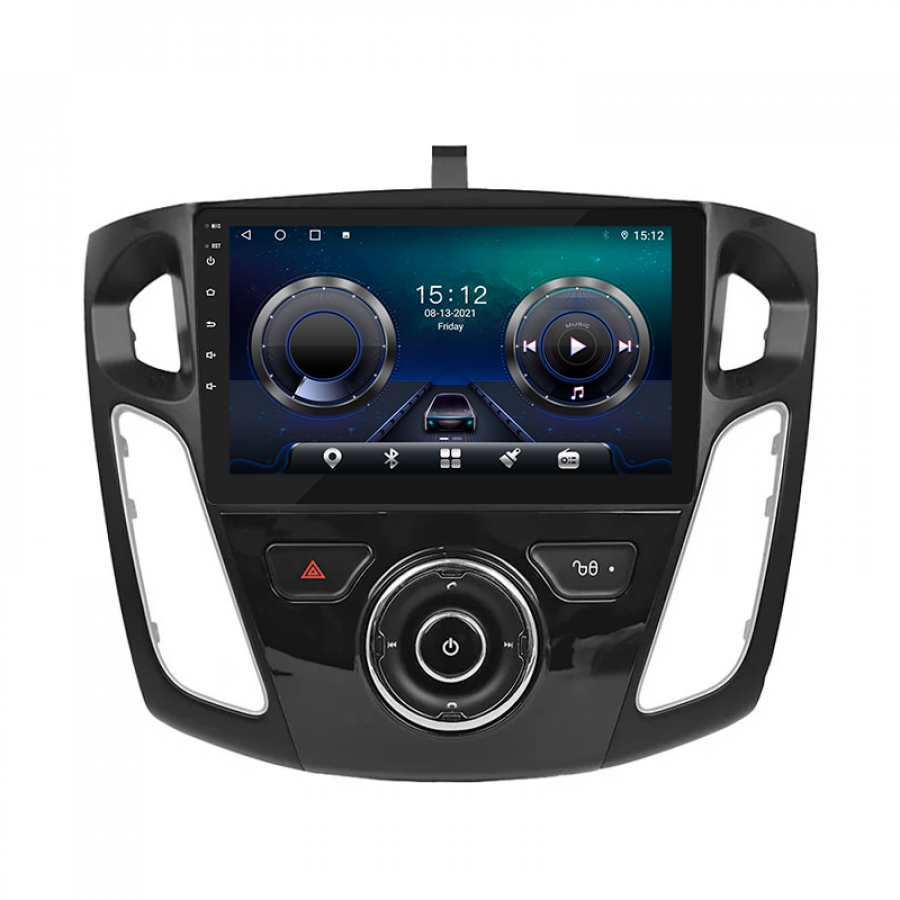 Штатная магнитола Lesko для Ford Focus III 2011-2015 экран 9" 4/32Gb 4G Wi-Fi GPS Top