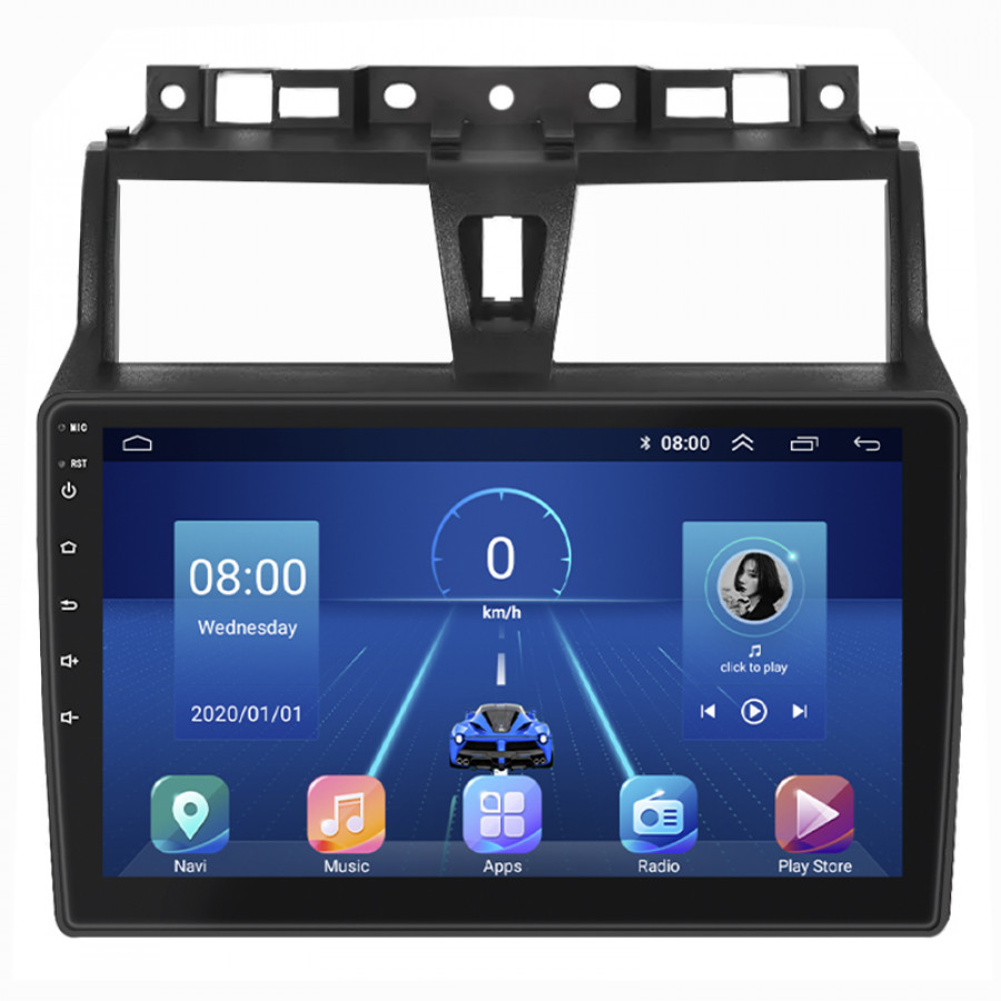 Штатная магнитола Lesko для Geely Emgrand EC7  2016-2018 экран 9" 4/32Gb 4G Wi-Fi GPS Top