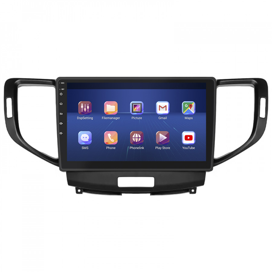 Штатная магнитола Lesko для Honda Accord VIII 2007-2011 экран 9" 4/32Gb 4G Wi-Fi GPS Top