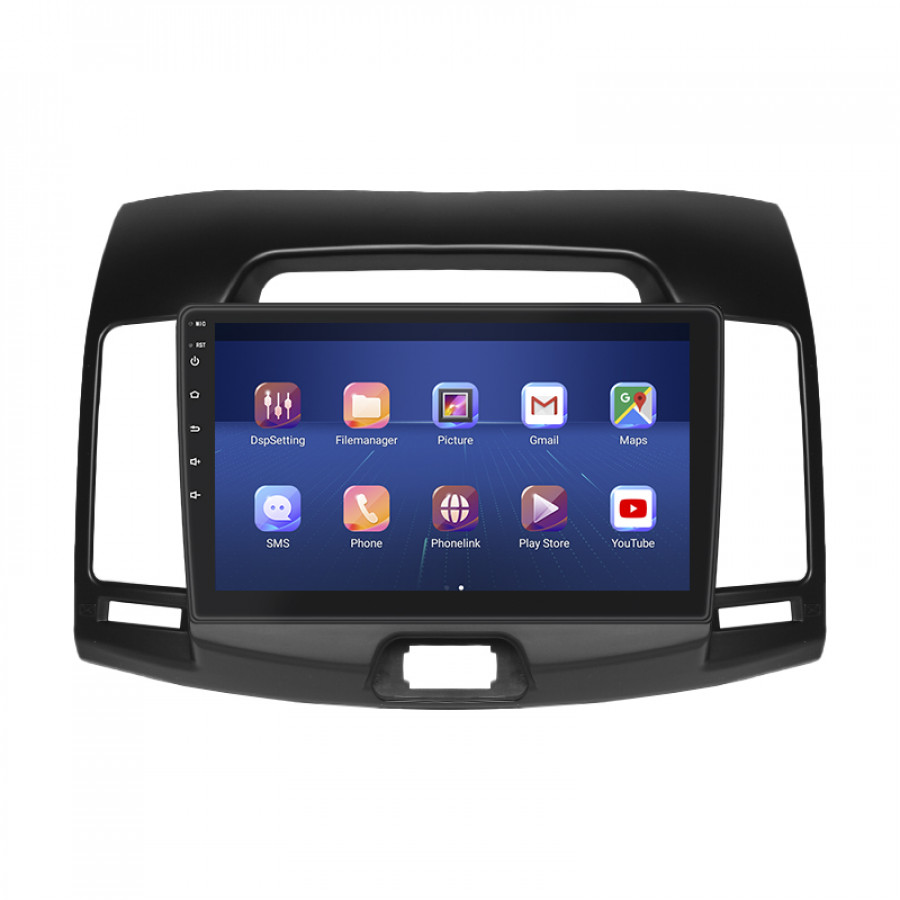 Штатная магнитола Lesko для Hyundai Avante IV 2006-2010 экран 9" 4/32Gb 4G Wi-Fi GPS Top