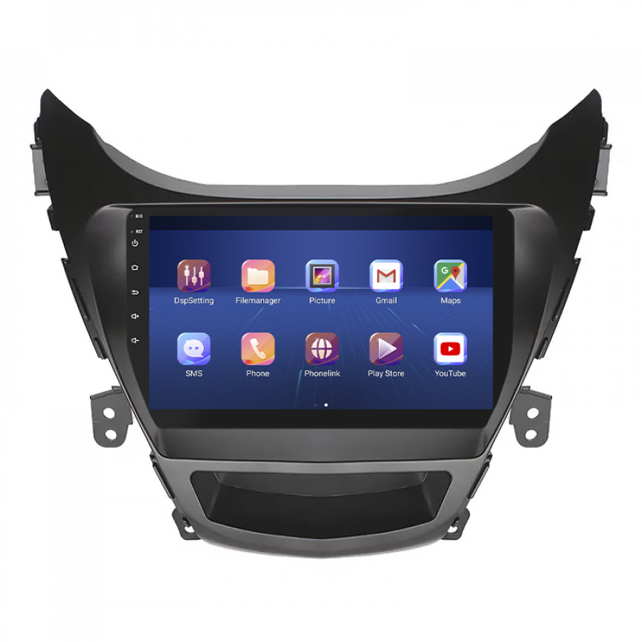 Штатная магнитола Lesko для Hyundai Elantra V (MD) 2010-2014 экран 9" 4/32Gb 4G Wi-Fi GPS Top