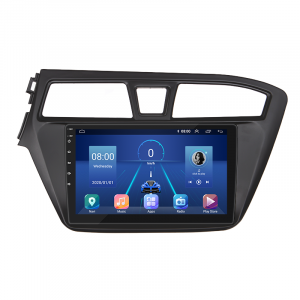 Штатная магнитола Lesko для Hyundai i20 II 2014-2018 экран 9" 4/32Gb 4G Wi-Fi GPS Top