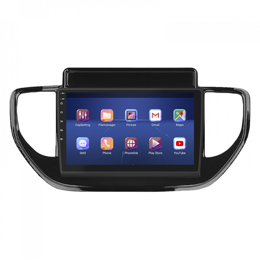 Штатная магнитола Lesko для Hyundai Solaris II Рестайлинг 2020-н.в. экран 9" 4/32Gb 4G Wi-Fi GPS Top
