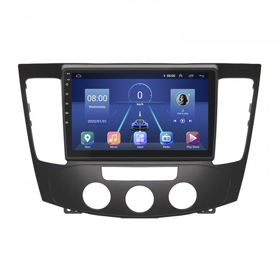 Штатная магнитола Lesko для Hyundai Sonata V (NF) Manual AC 2008-2010 экран 9" 4/32Gb 4G Wi-Fi GPS Top