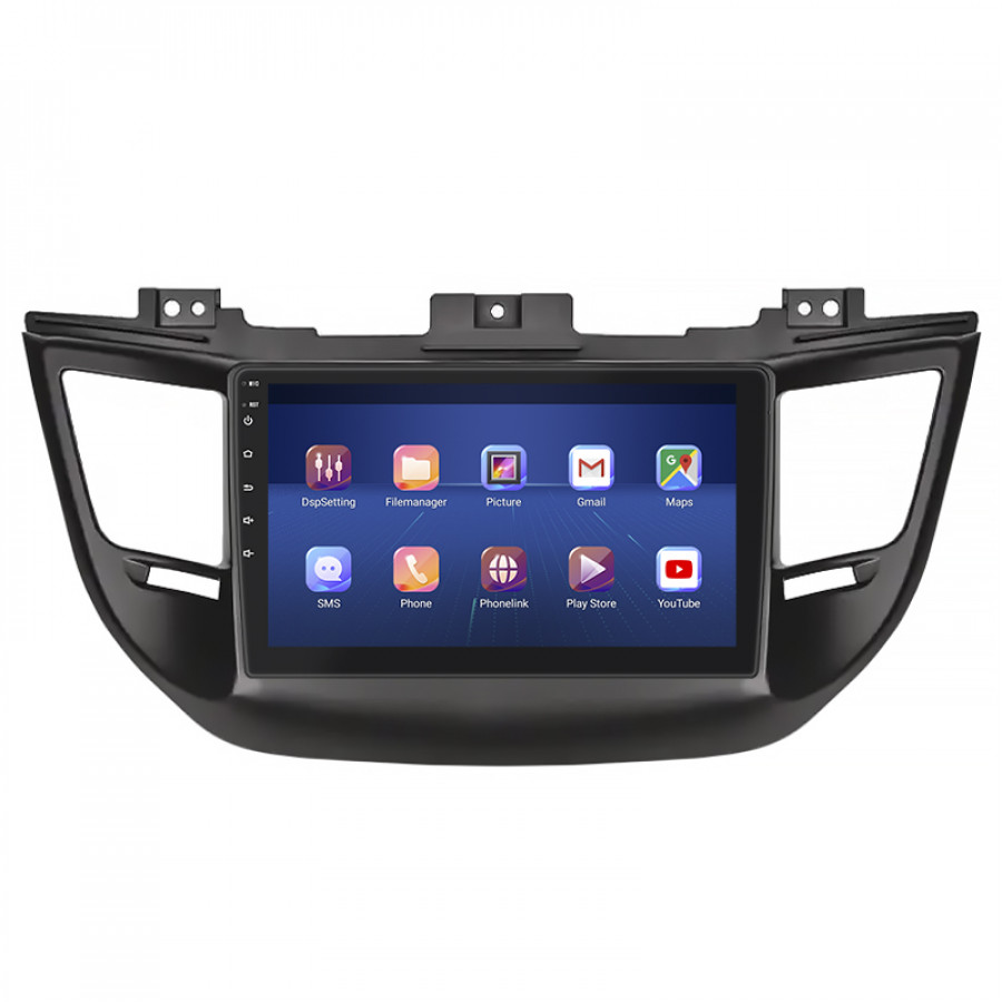 Штатная магнитола Lesko для Hyundai Tucson III 2015-2018 экран 9" 4/32Gb 4G Wi-Fi GPS Top