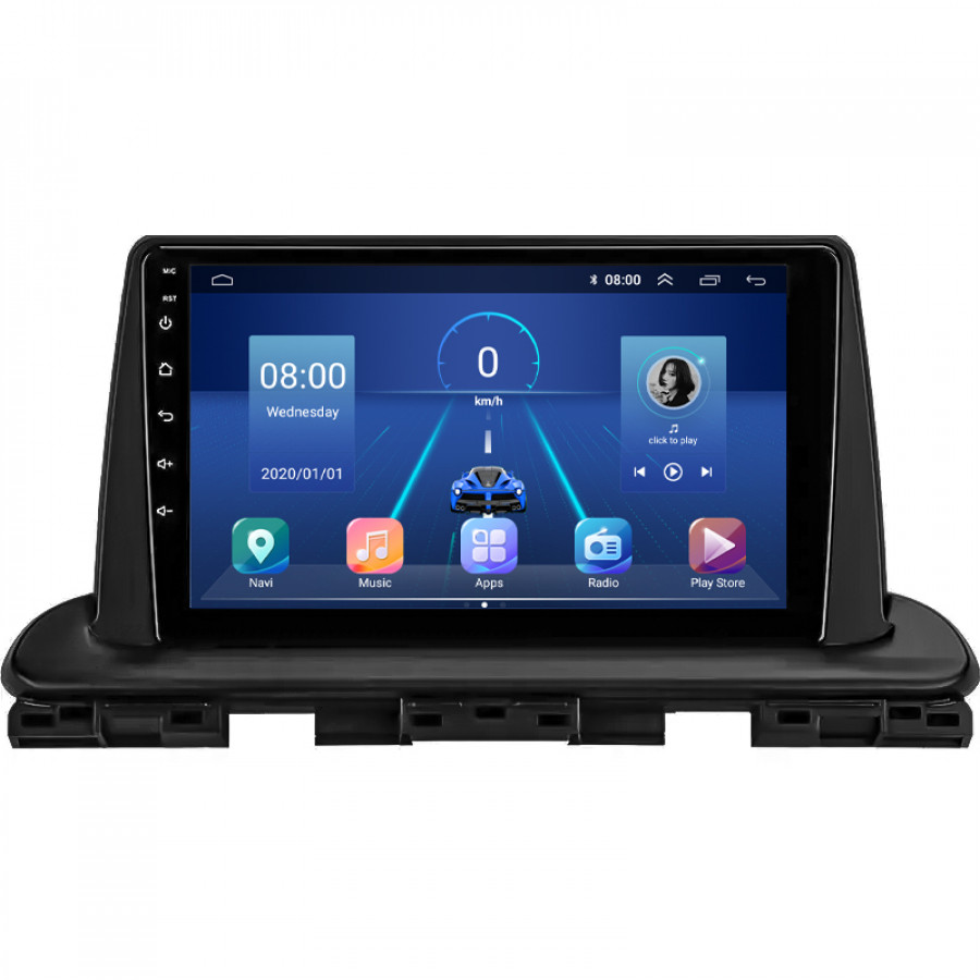 Штатная магнитола Lesko для Kia Cerato IV Рестайлинг 2021-н.в. экран 9" 4/32Gb 4G Wi-Fi GPS Top