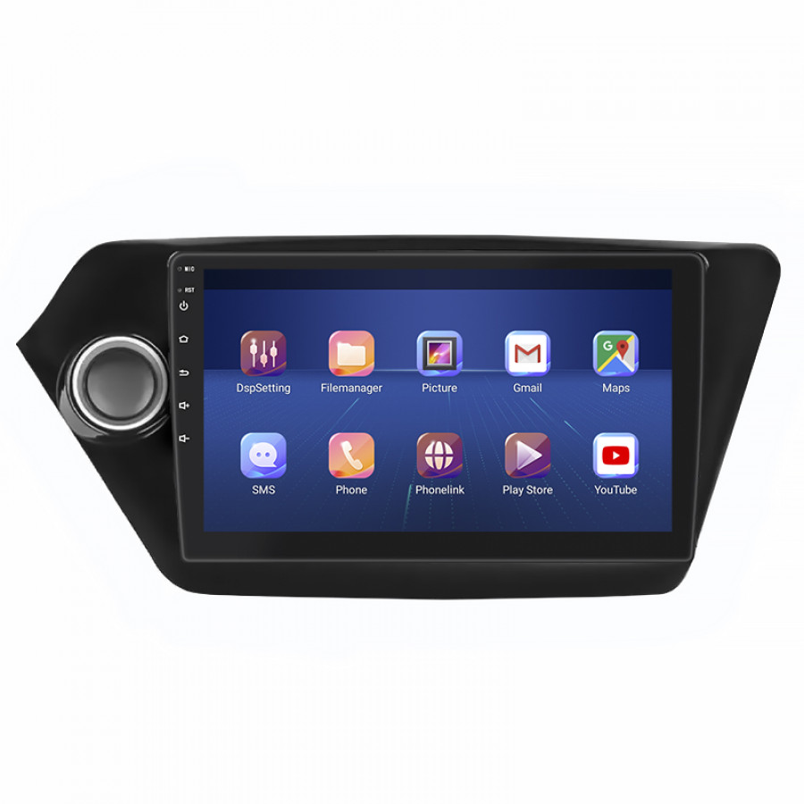Штатная магнитола Lesko для Kia K2 III (QB) 2011-2017 экран 9" 4/32Gb 4G Wi-Fi GPS Top