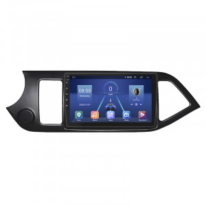 Штатная магнитола Lesko для Kia Picanto II 2011-2015 экран 9" 4/32Gb 4G Wi-Fi GPS Top