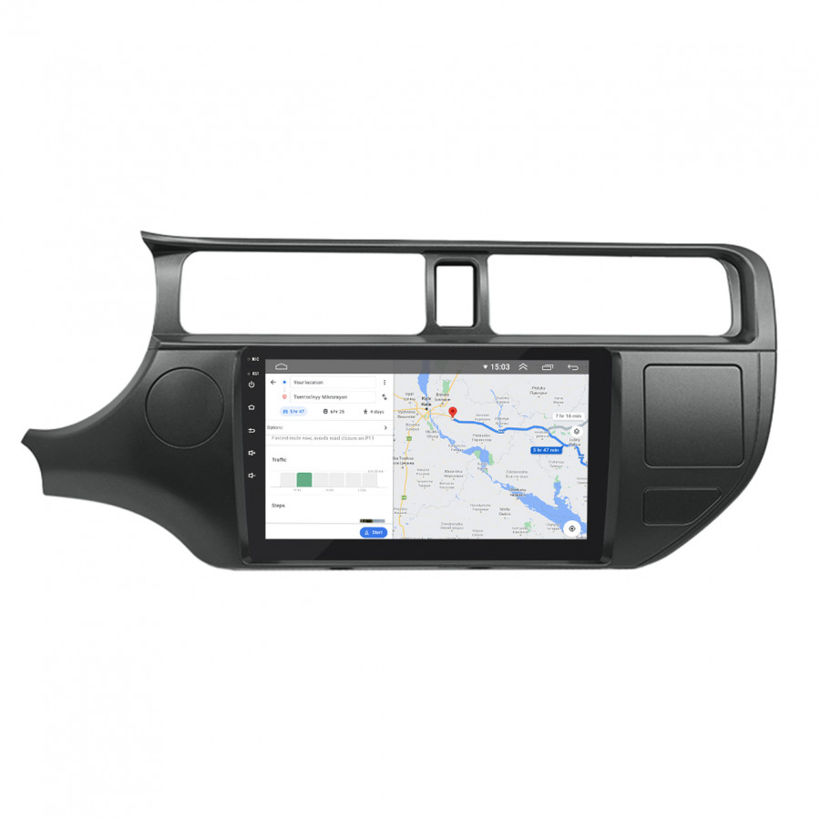 Штатная магнитола Lesko для Kia Rio III 2011-2015 экран 9" 4/32Gb 4G Wi-Fi GPS Top