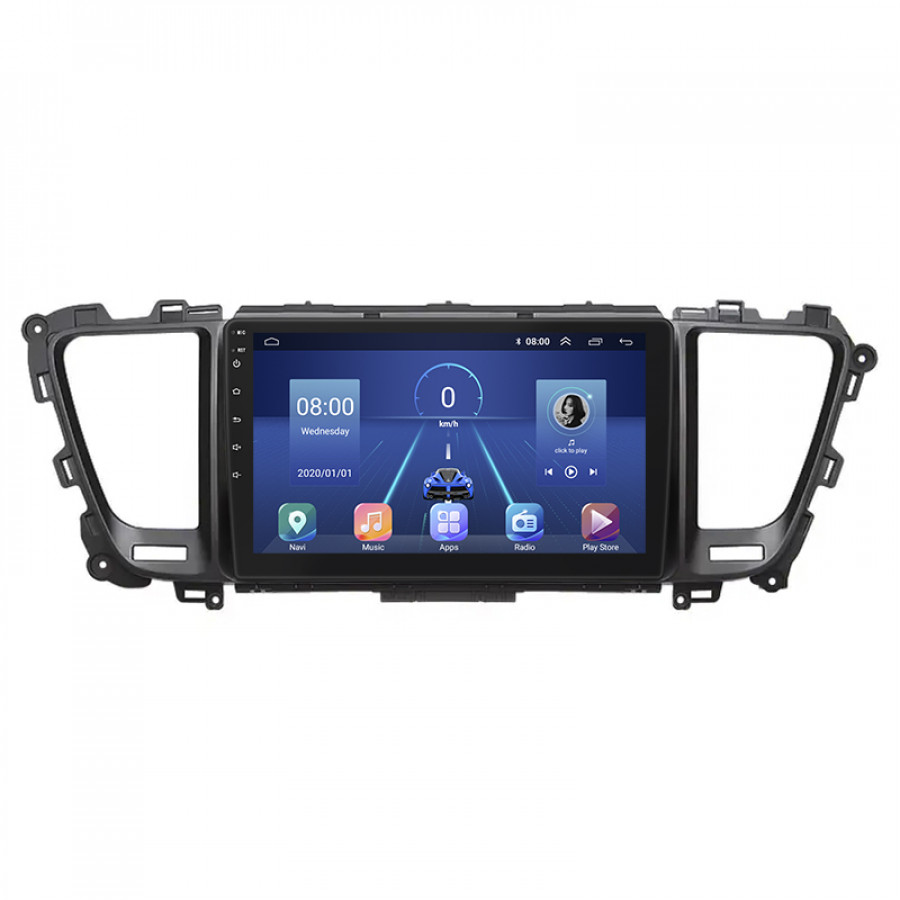 Штатная магнитола Lesko для Kia Sedona III 2014-2021 экран 9" 4/32Gb 4G Wi-Fi GPS Top