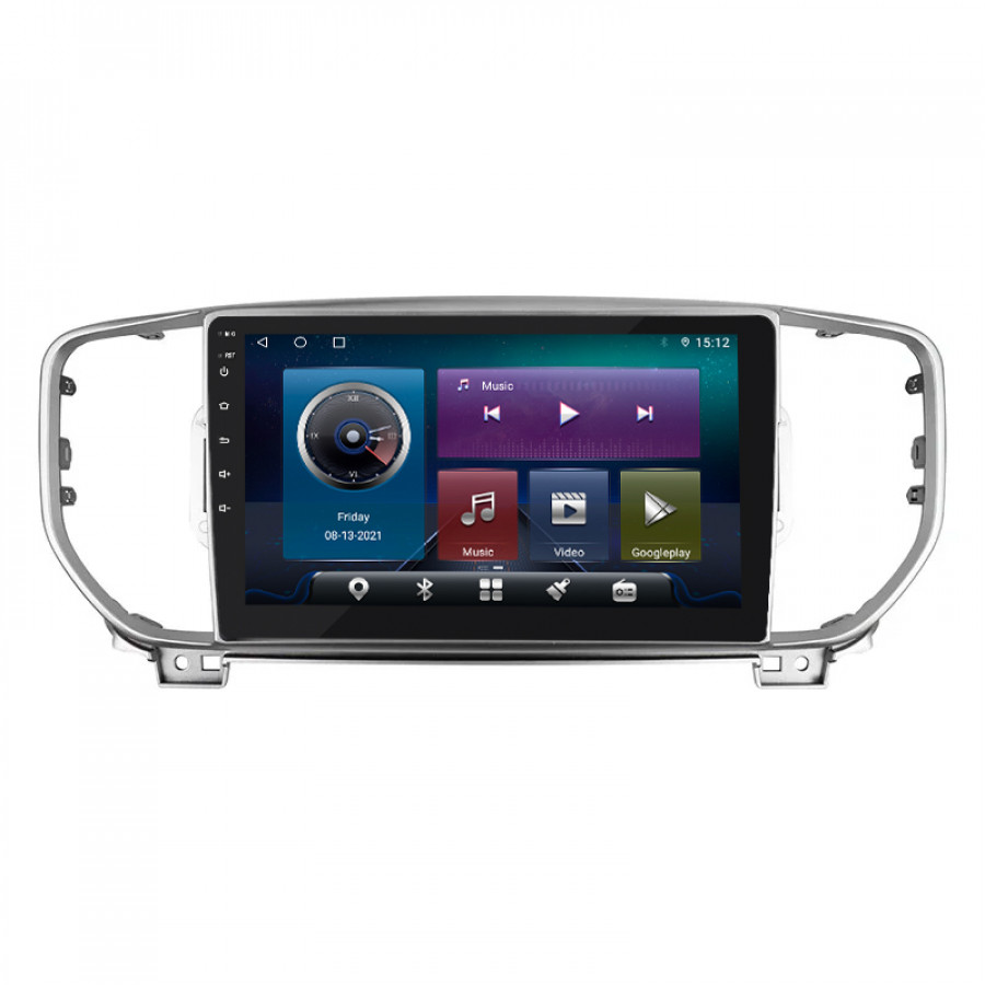 Штатная магнитола Lesko для Kia Sportage IV Рестайлинг 2018-н.в. экран 9" 4/32Gb 4G Wi-Fi GPS Top