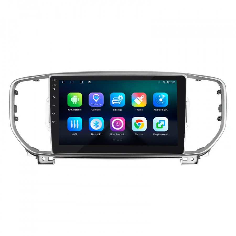 Штатная магнитола Lesko для Kia Sportage IV Рестайлинг 2018-н.в. экран 9" 4/32Gb 4G Wi-Fi GPS Top
