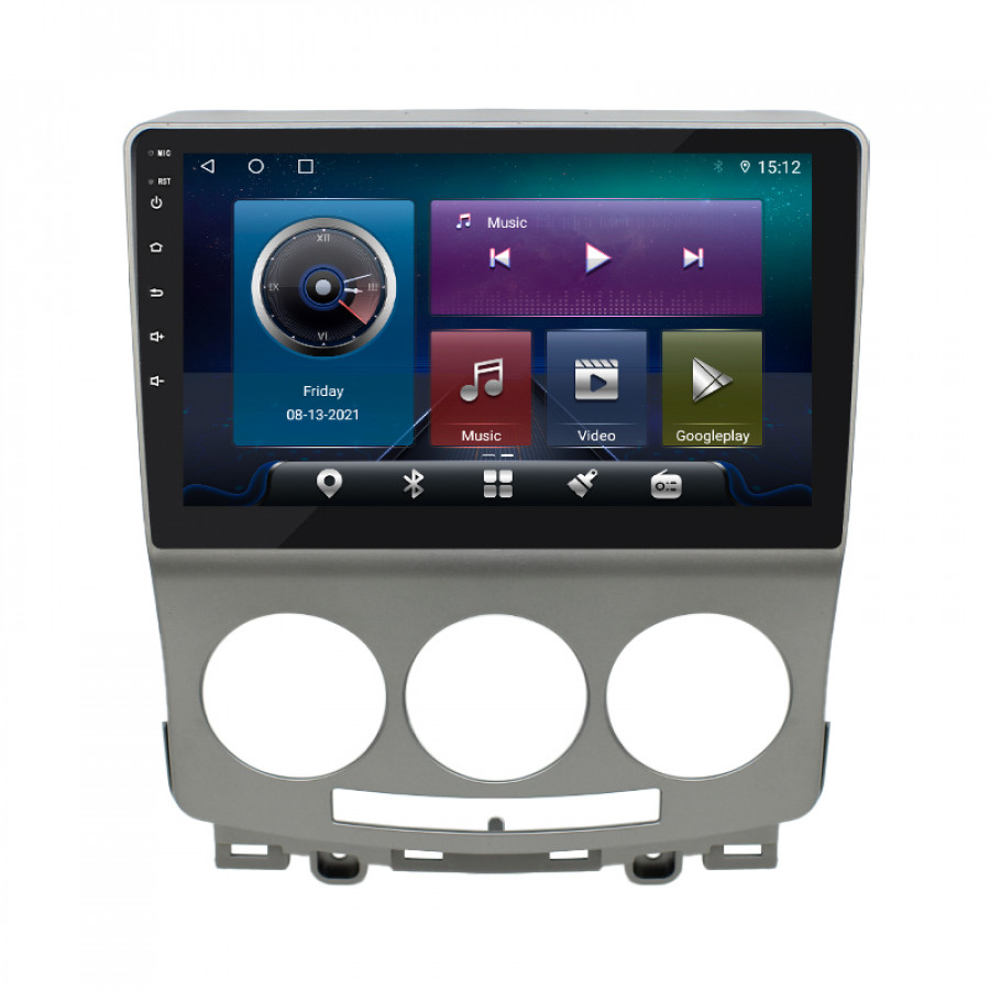 Штатная магнитола Lesko для Mazda Premacy II (CR) Рестайлинг 2007-2010 экран 9" 4/32Gb 4G Wi-Fi GPS Top