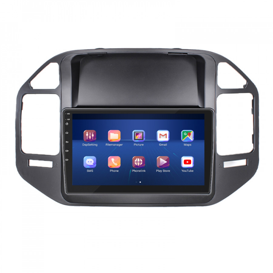 Штатная магнитола Lesko для Mitsubishi Pajero III 1999-2002 экран 9" 4/32Gb 4G Wi-Fi GPS Top