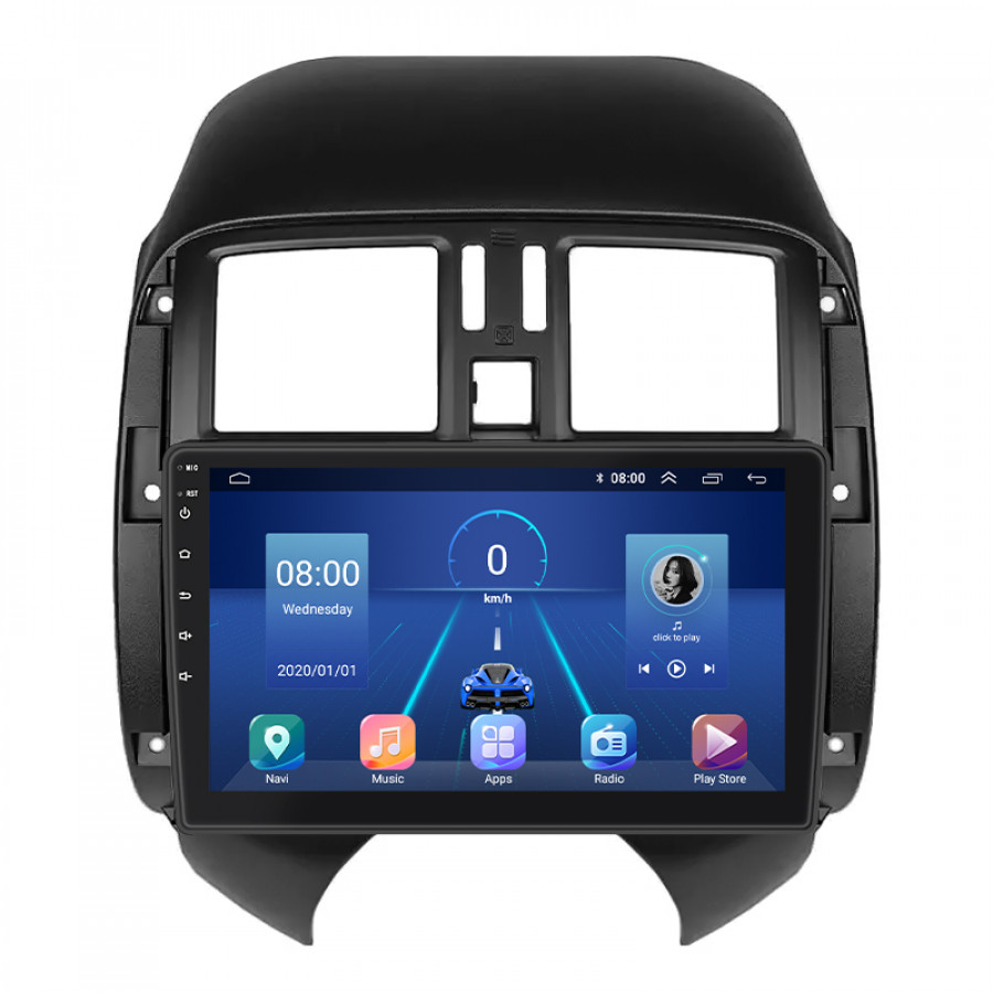 Штатная магнитола Lesko для Nissan Sunny N17 2012-2014 экран 9" 4/32Gb 4G Wi-Fi GPS Top
