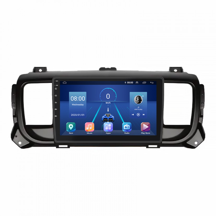 Штатная магнитола Lesko для Opel Vivaro C 2019-н.в. экран 9" 4/32Gb 4G Wi-Fi GPS Top