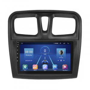 Штатная магнитола Lesko для Renault Logan II ver 2 2012-2018 экран 9" 4/32Gb 4G Wi-Fi GPS Top