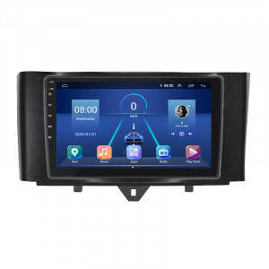Штатная магнитола Lesko для Smart Fortwo 452 2011-2017 экран 9" 4/32Gb 4G Wi-Fi GPS Top