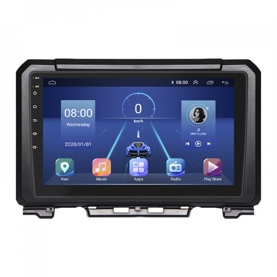 Штатная магнитола Lesko для Suzuki Jimny IV 2018-н.в. экран 9" 4/32Gb 4G Wi-Fi GPS Top
