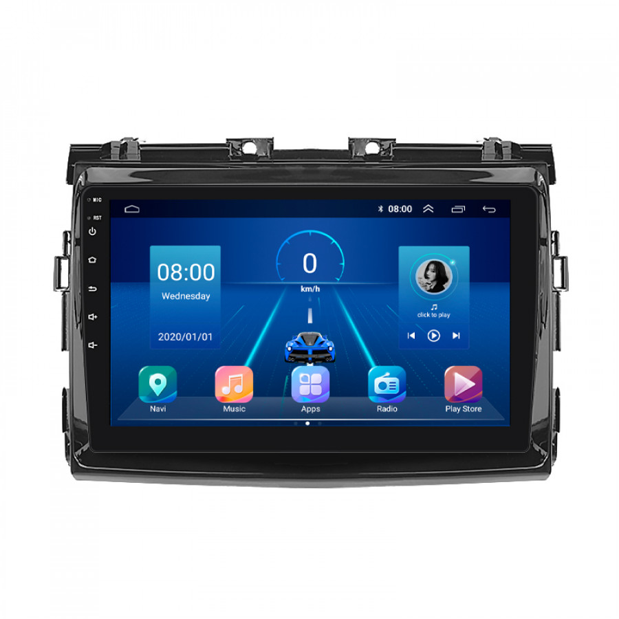 Штатная магнитола Lesko для Toyota Previa III (XR50) 2006-2019 экран 9" 4/32Gb 4G Wi-Fi GPS Top