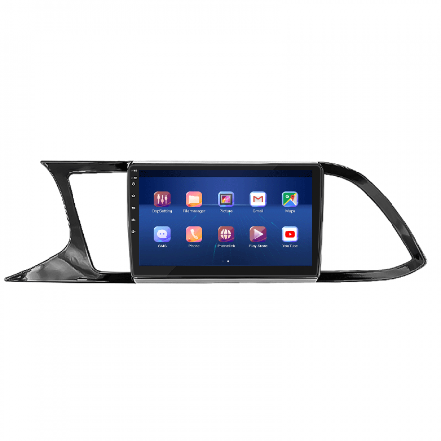 Штатная магнитола Lesko для SEAT Leon III 2012-2016 экран 9" 4/32Gb 4G Wi-Fi GPS Top