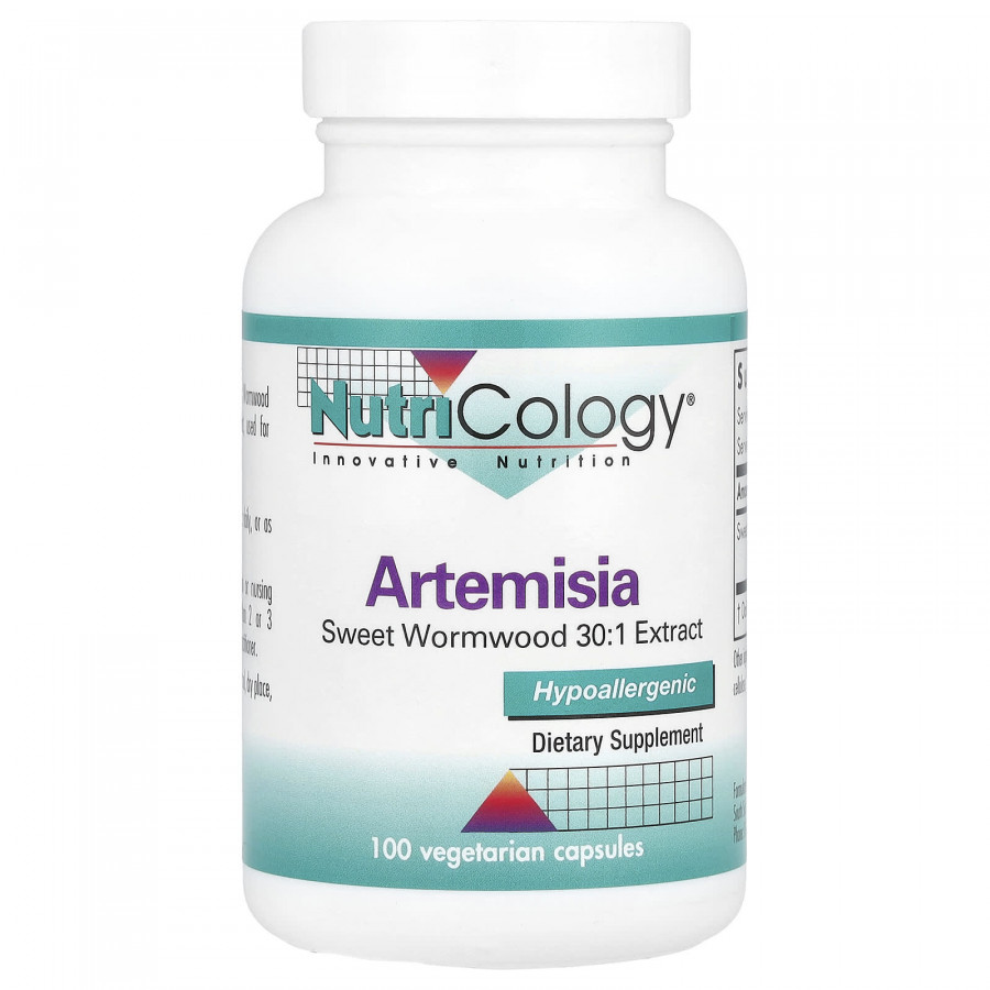 Полин, Артемізін, Artemisia, Nutricology, 500 мг, 100 вегетаріанських капсул