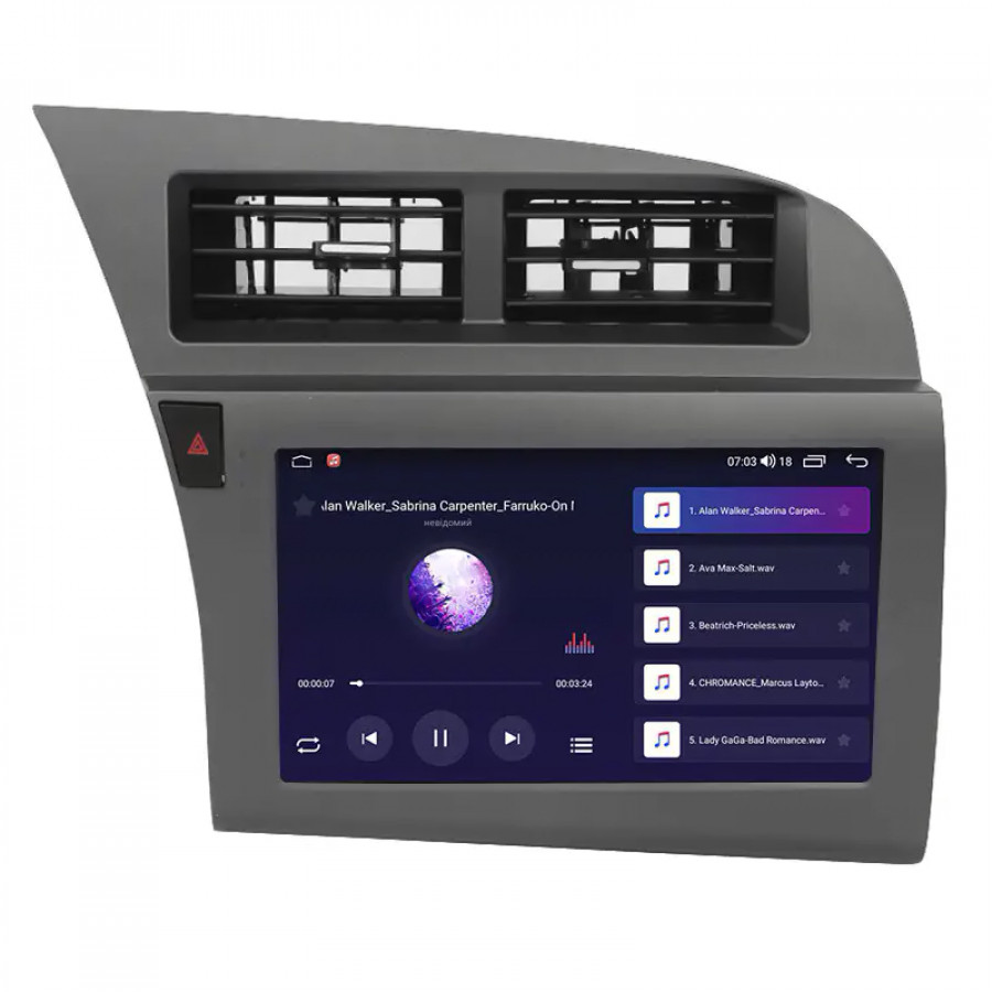 Штатная магнитола Lesko для Audi S6 III (C6) Рестайлинг 2008-2011 экран 9" 2/32Gb Wi-Fi GPS Base