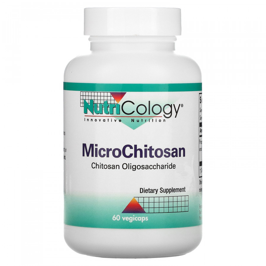 Мікрохітозан для схуднення, MicroChitosan, Nutricology, 60 капсул
