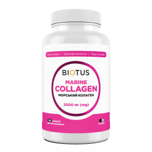 Морський колаген, Marine Collagen, Biotus, 120 капсул