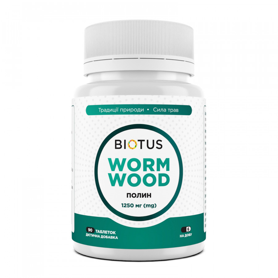 Полин, Wormwood, Biotus, 1250 мг, 90 таблеток