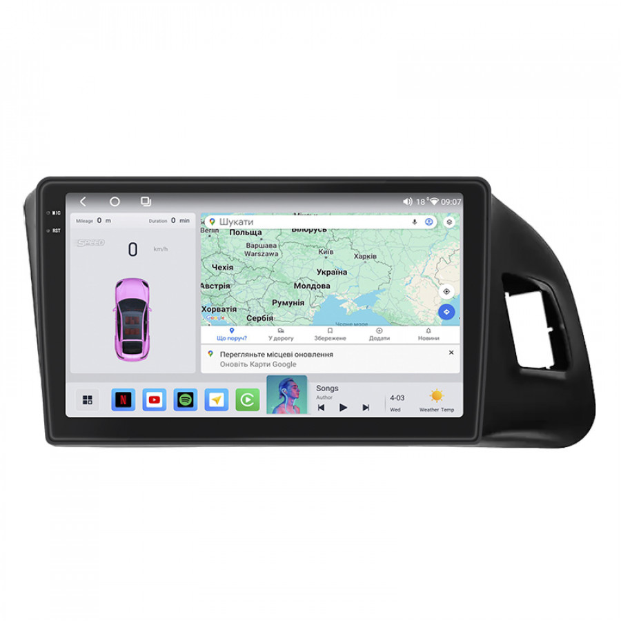 Штатная магнитола Lesko для Audi SQ5 I (8R) 2013-2017 экран 9" 4/64 QLED CarPlay 4G Wi-Fi GPS 360 Prime