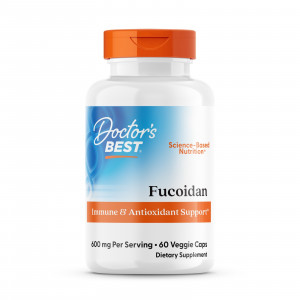 Фукоїдан 70%, Fucoidan 70%, Doctor's Best, 300 мг, 60 вегетаріанських капсул