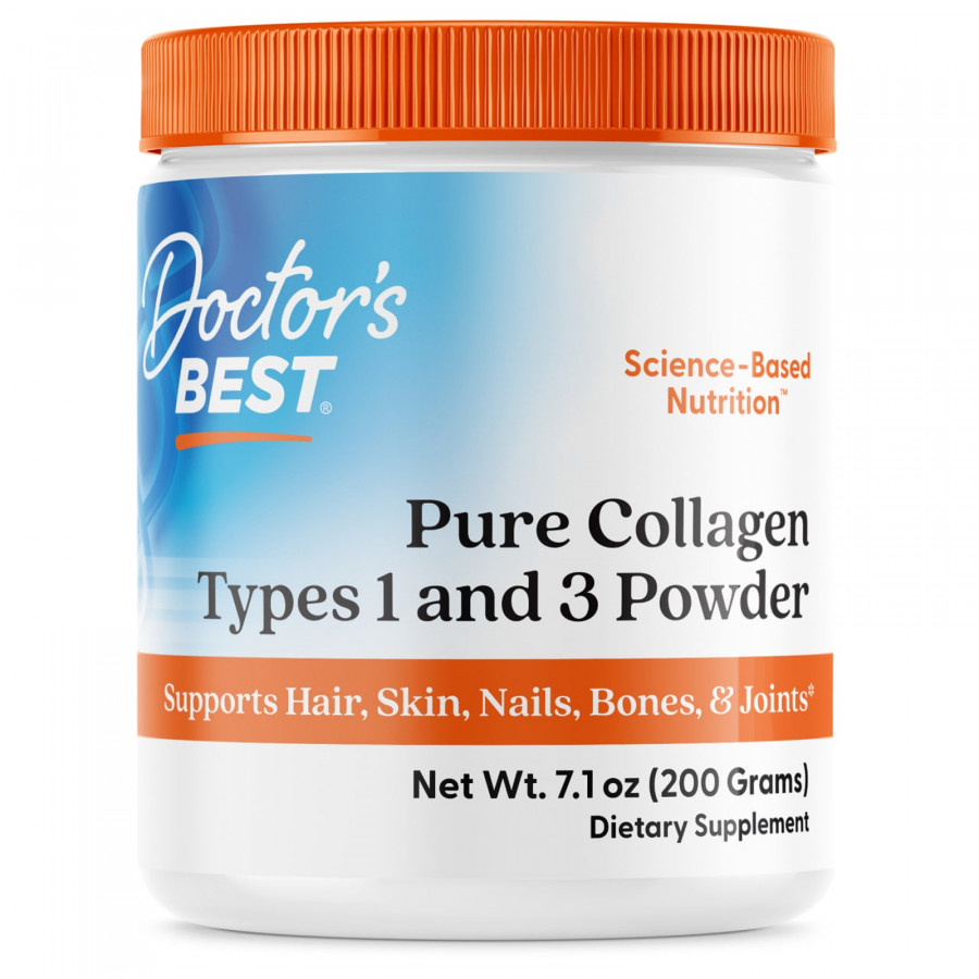 Колаген тип 1 і 3, Collagen, Doctors Best, порошок, 200 г