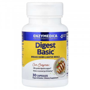 Ферменти для травлення, Essential Enzyme Formula, Enzymedica, 30 капсул