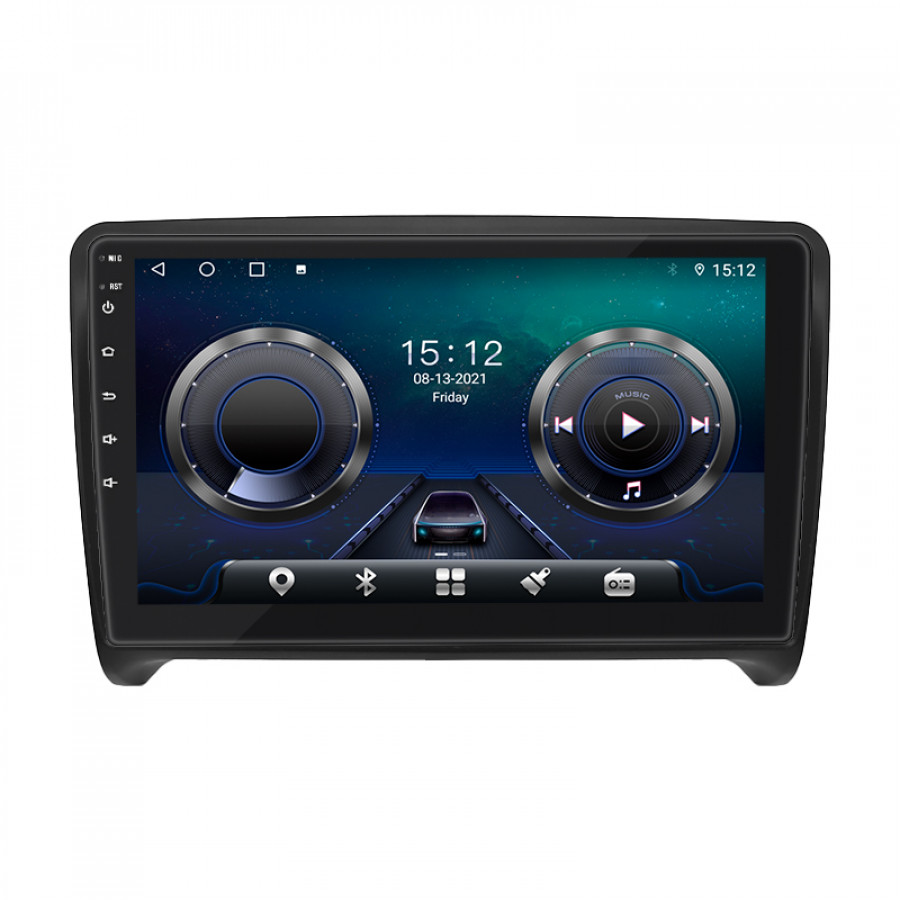 Штатная магнитола Lesko для Audi TT II (8J) 2006-2010 экран 9" 4/64Gb 4G Wi-Fi GPS Top